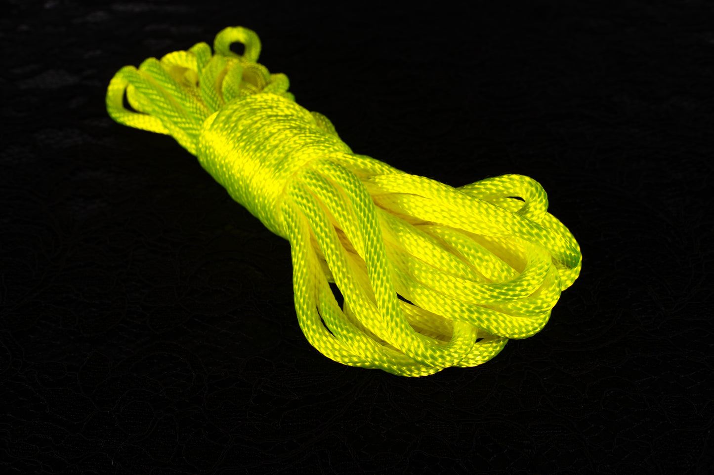 Acid Yellow - Blacklight/UV Nylon Bondage Rope 1/4" 6mm
