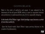 Gloss Black Nylon Bondage Rope 1/4" 6mm
