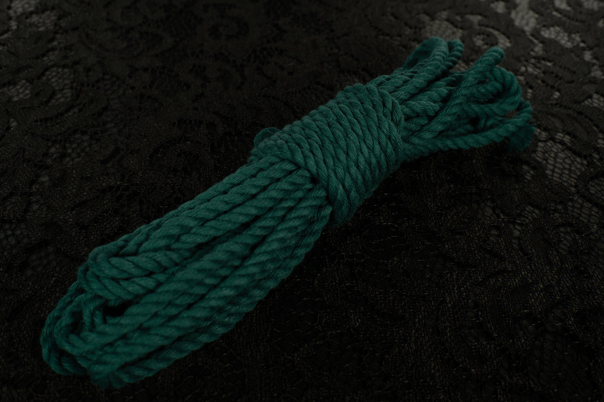 Ravenox Lime Green Twisted Rope | Multi-Purpose Cotton Cordage 1/4-Inch x 10-Feet