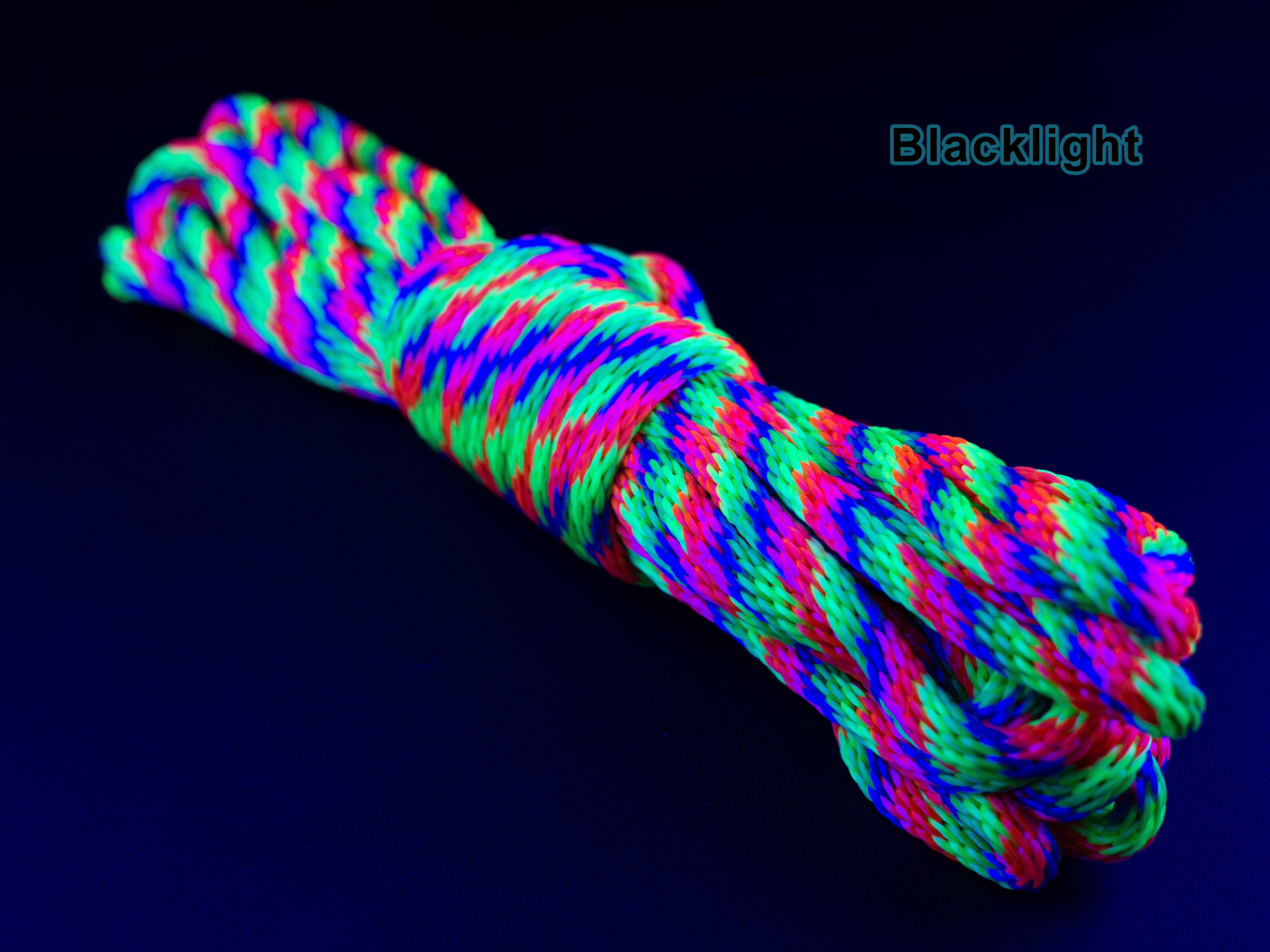 Blacklight Reactive UV Rope – Twisted Syn
