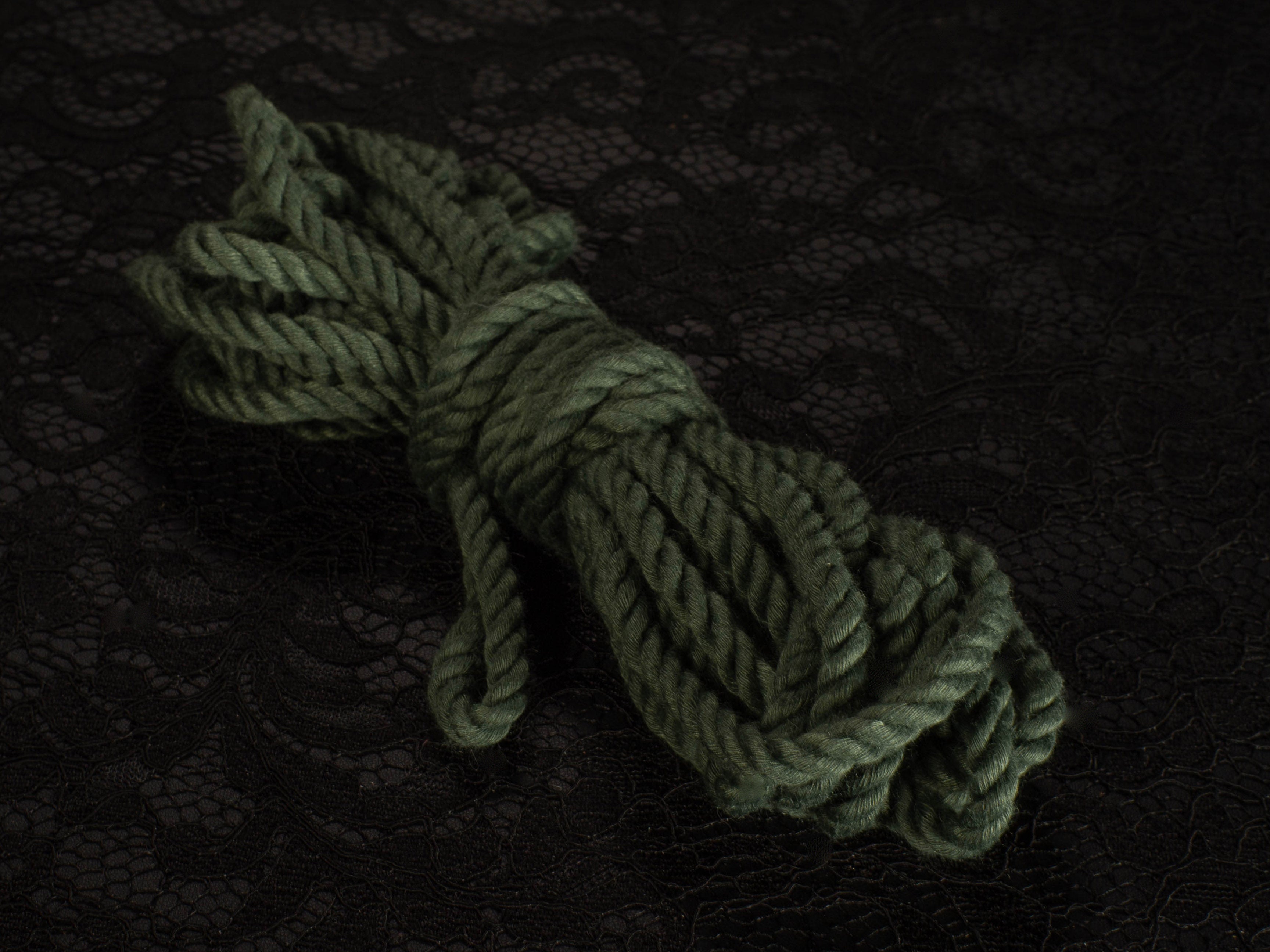 Olive 6mm Soft Polyester (SYRR) Bondage Rope – Twisted Syn