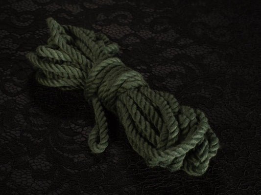 Olive 6mm Soft Polyester (SYRR) Bondage Rope