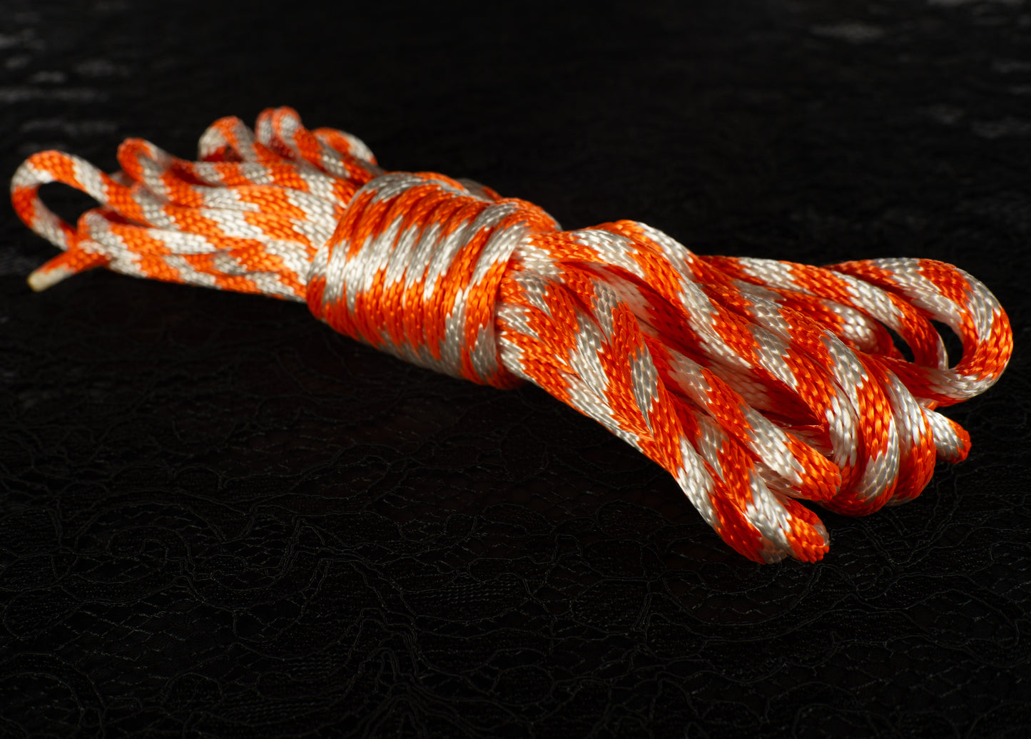 Orange Creamsicle - Blacklight/UV Nylon Bondage Rope 1/4" 6mm