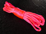 Radioactive Pink (Blacklight/UV) Nylon Bondage Rope 1/4" 6mm