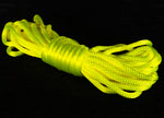 Starlight Yellow (Blacklight/UV) Nylon Bondage Rope 1/4" 6mm