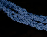 Azure Sky Blue Twisted Cotton Rope Set (Pastel)