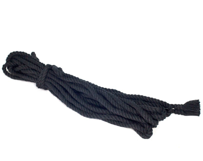 Midnight Black Twisted Cotton Rope Set