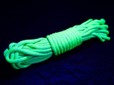 Slime Green (Blacklight/UV) Nylon Bondage Rope 1/4" 6mm