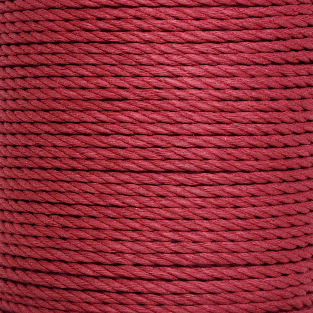 Crimson Red Twisted Cotton Rope Set